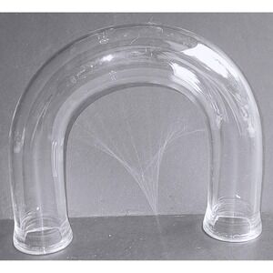 Vintage Pyrex Glass U-Tube Laboratory Scientific Glassware Made in USA 56 Clear